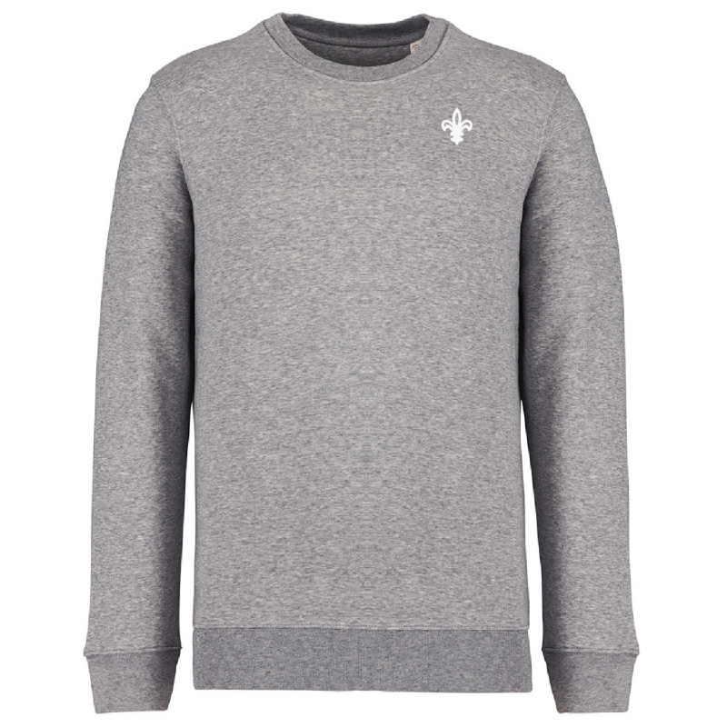 Fleur-De-Lis Grey Sweatshirt 